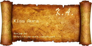 Kiss Aura névjegykártya